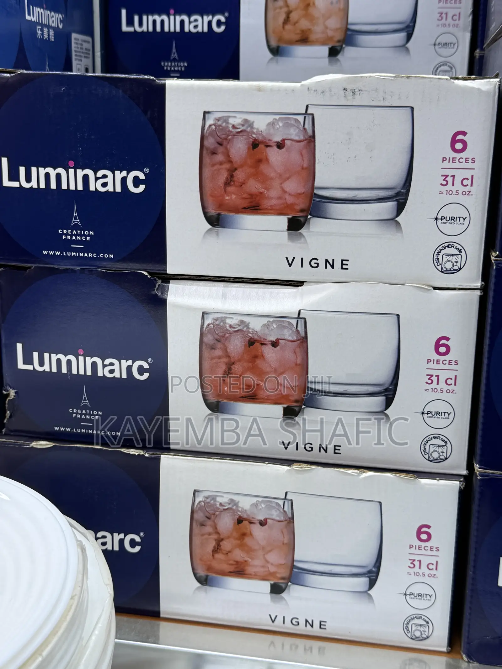 12 PCS Luminarc Vigne Old-Fashioned Whiskey Glass Tumblers