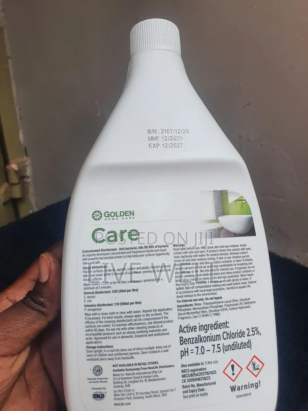 Care Concentrated Disinfectant