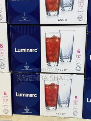 Luminarc Ascot Highball Glass Tumbler Set - 12 Pieces (Full Dozen)