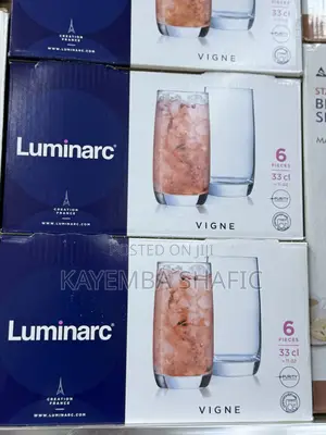 Premium Luminarc Vigne Highball Glass Tumbler- 12 Pieces (One Dozen)
