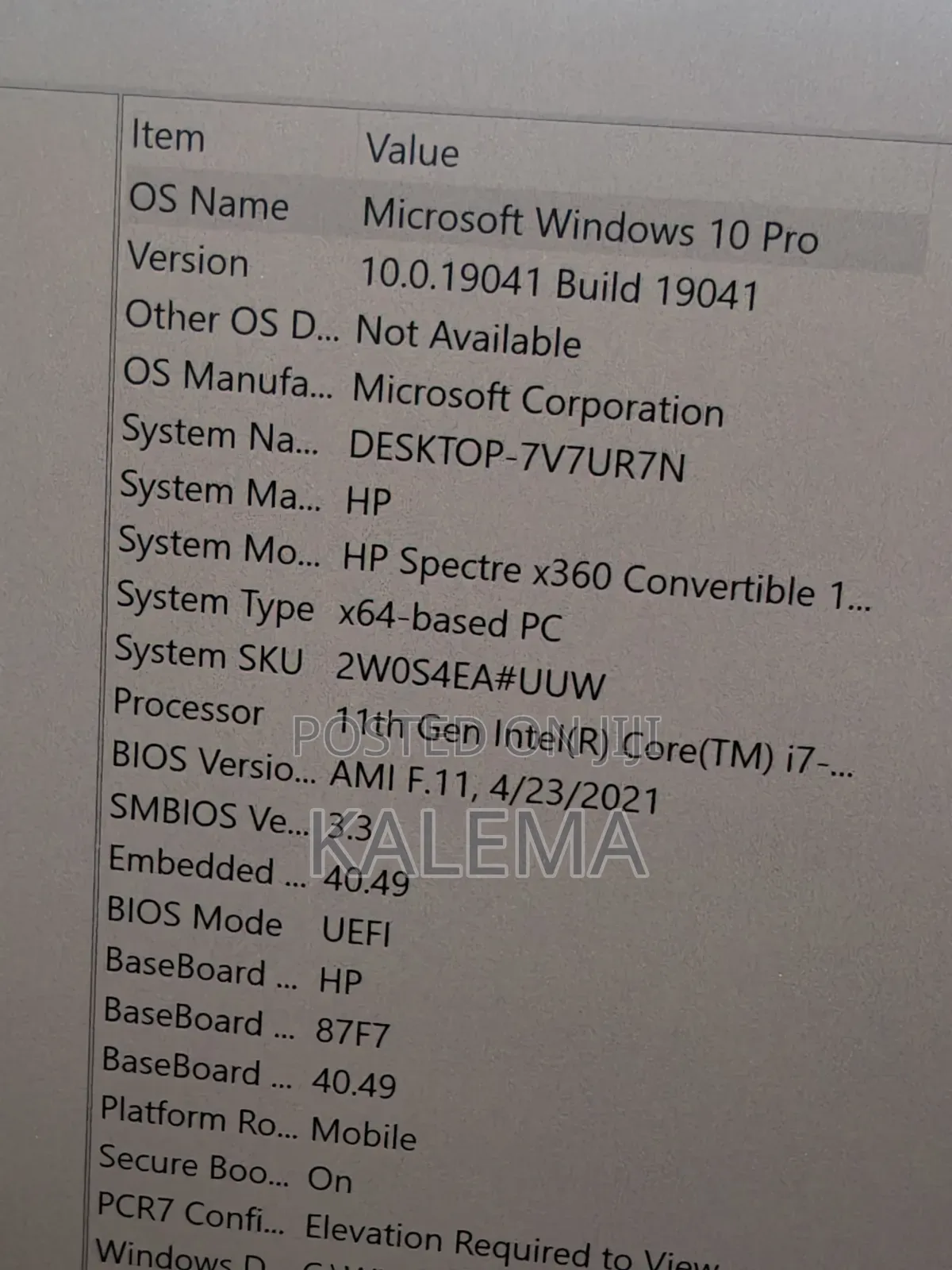 Laptop HP Spectre X360 13 16GB Intel Core i7 SSD 512GB