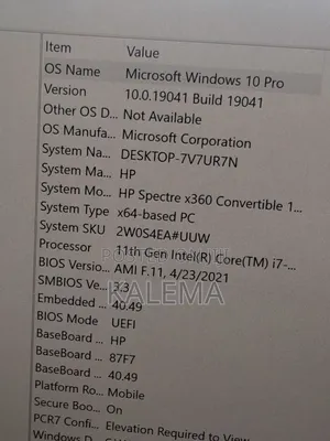 Laptop HP Spectre X360 13 16GB Intel Core i7 SSD 512GB