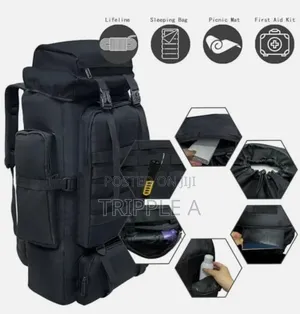 Large Capacity Canvas Hiking Backpack Bag