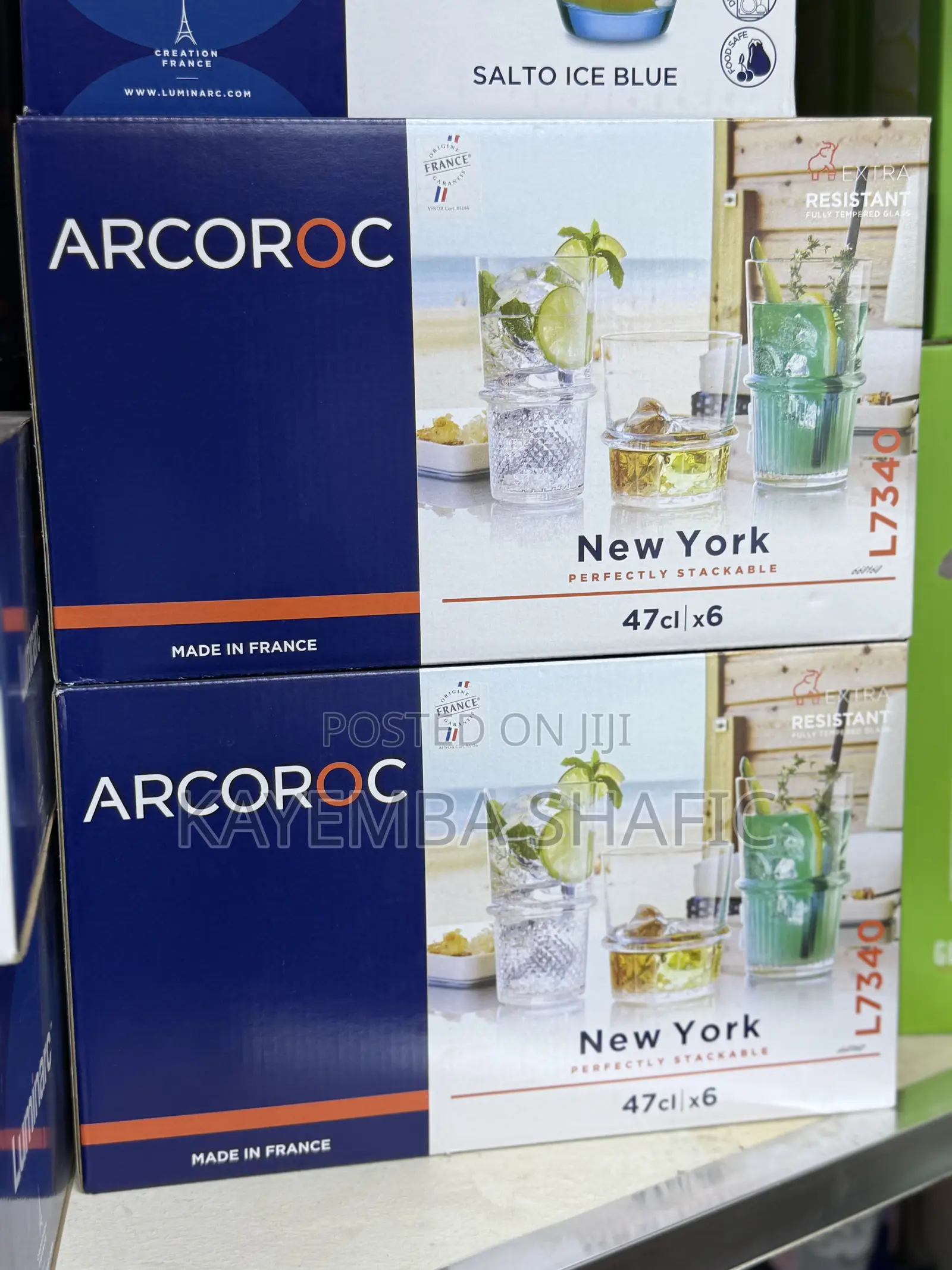 Arcoroc New York 35cl Stackable Glass Tumblers (1 Dozen / 12 Pieces)
