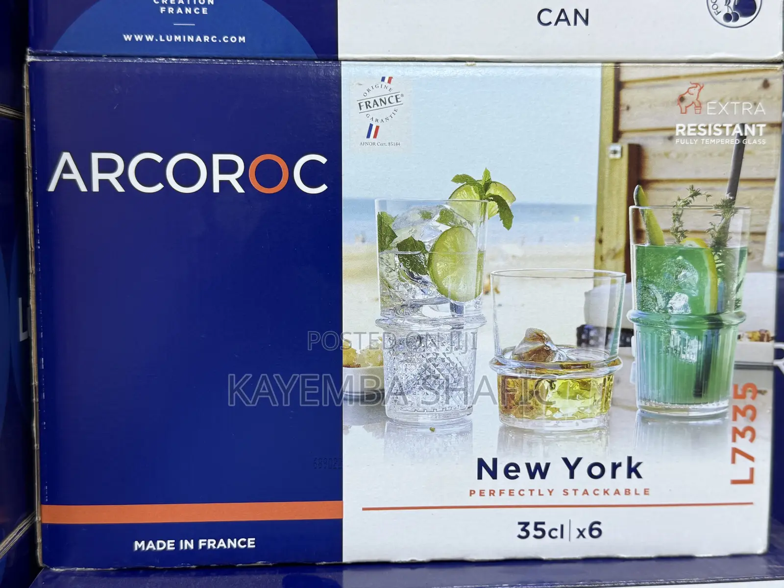 Arcoroc New York 35cl Stackable Glass Tumblers (1 Dozen / 12 Pieces)