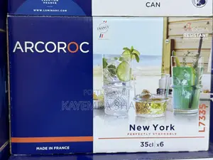 Arcoroc New York 35cl Stackable Glass Tumblers (1 Dozen / 12 Pieces)