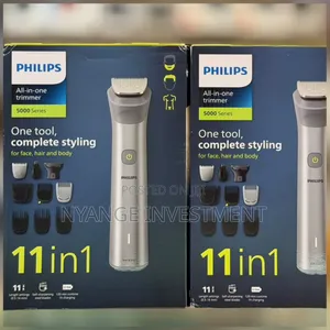 Philips 11in1 Trimmer 5000 Series for Styling Face, Hair, and Body.