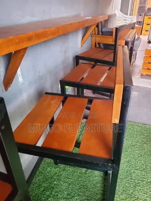 Metallic Frame Bar Chairs