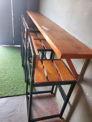 Metallic Frame Bar Chairs