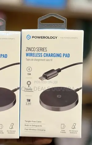 Powerology Zinco Series Wireless Charging Pad 15w