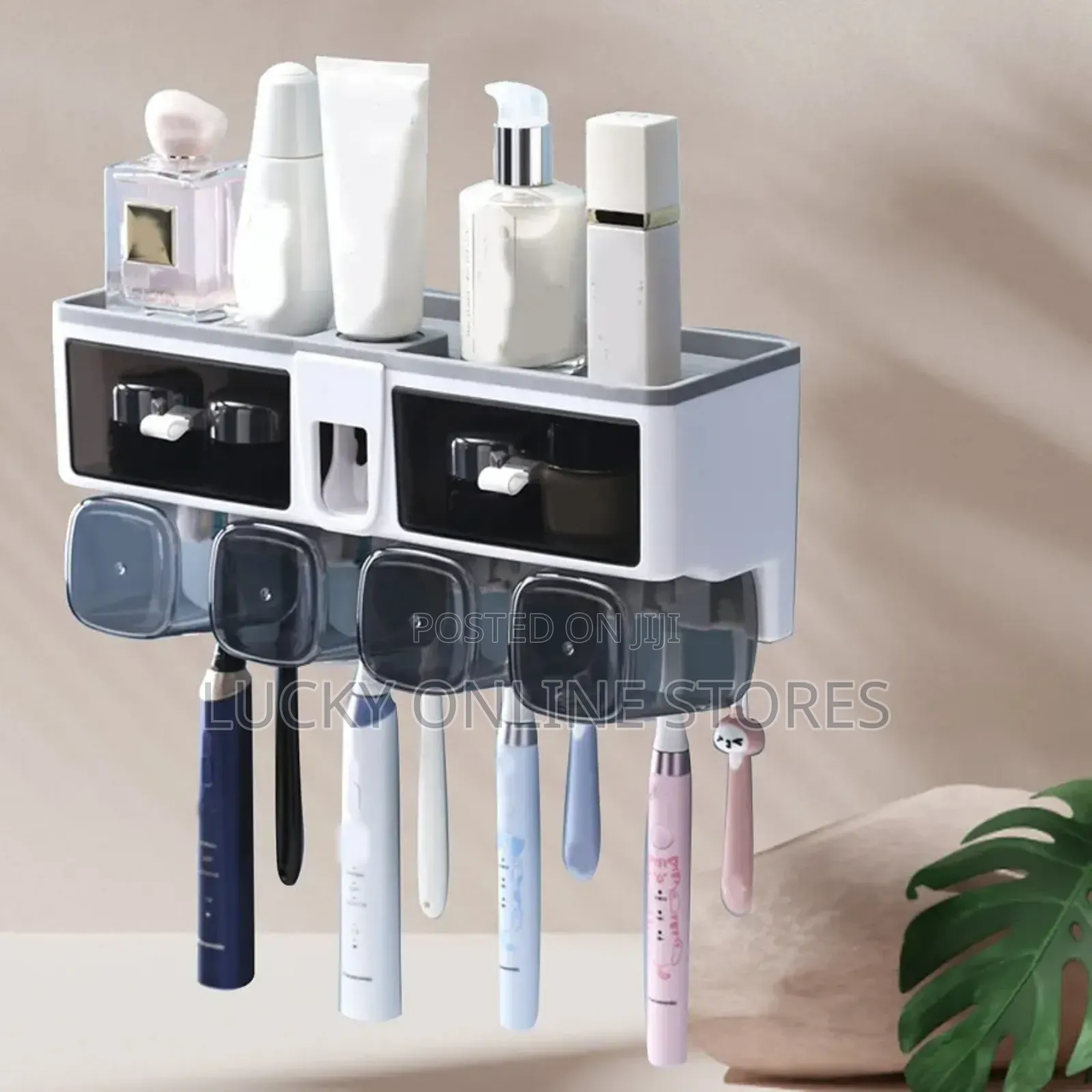 Multifunctional Wall Mounted Toothbrush Storage Rack
