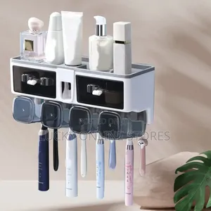 Multifunctional Wall Mounted Toothbrush Storage Rack