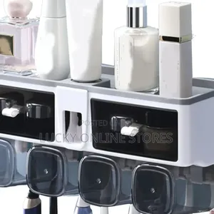 Multifunctional Wall Mounted Toothbrush Storage Rack