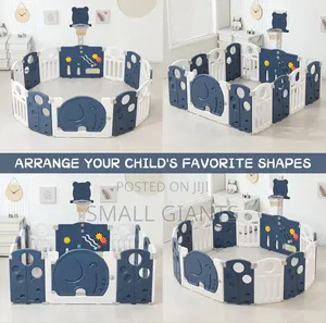 Kids Foldable Activity Centre Playpen With Basketball Hoop