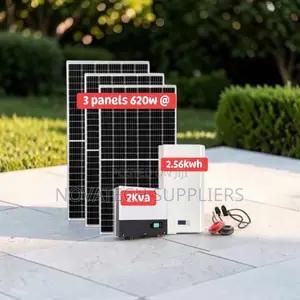 1. 56kwh Hybrid Solar System | 24v 100ah Lithium Battery With BMS