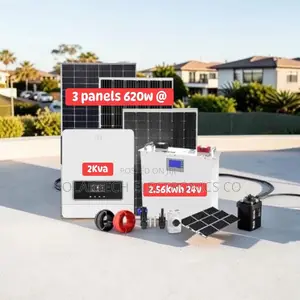 2.56kwh Hybrid Solar System | 24v 100ah Lithium Battery With BMS