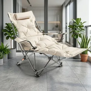 Padded Foldable Reclining Patio Chair