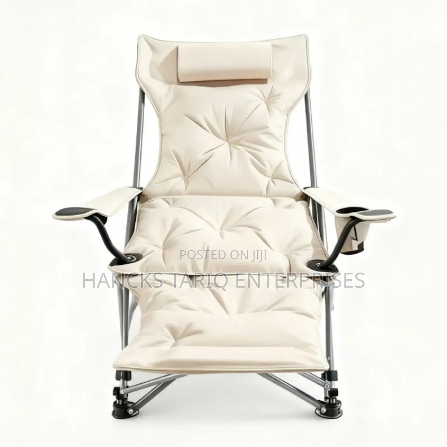 Padded Foldable Reclining Patio Chair