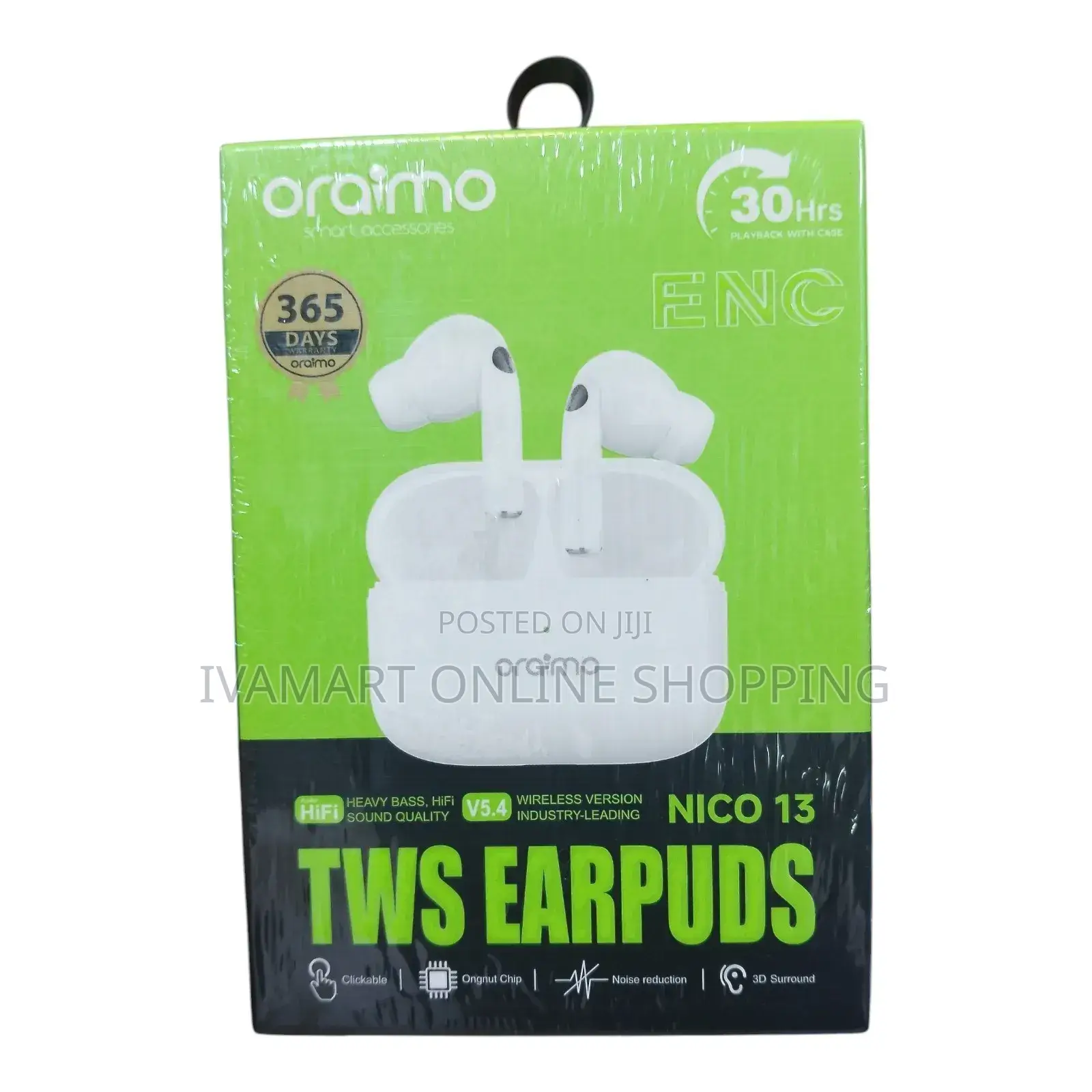 Oraimo Nico 13 TWS Earbuds – 30h Playtime + Bluetooth 5.4