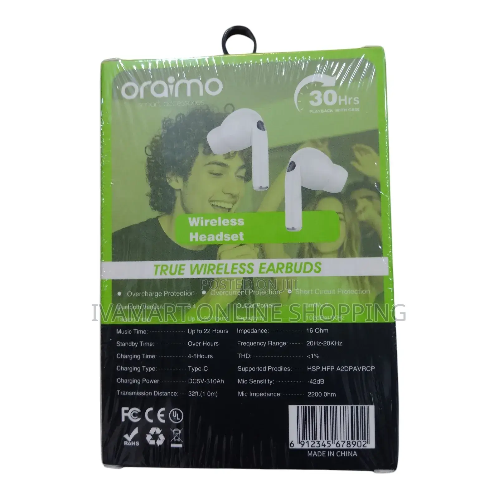 Oraimo Nico 13 TWS Earbuds – 30h Playtime + Bluetooth 5.4