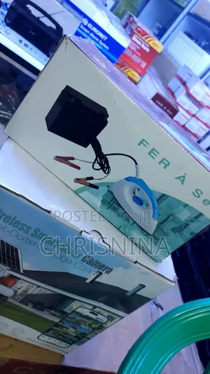 12v Dc Solar Pressing Iron (150w Dry Flat Iron With Battery Clips)