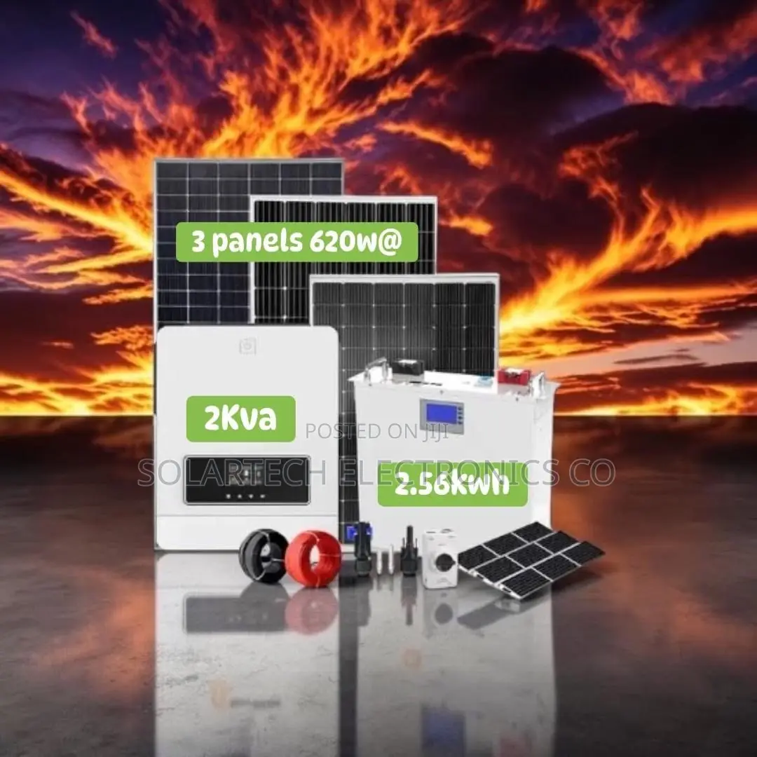 Efficient 2.56kwh Hybrid Solar Solution | 24v 100ah Lifepo4 Battery