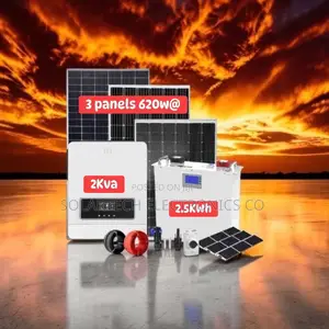 2.56kwh Home Solar System | 24v 100ah Battery, 6000 Life Cycles