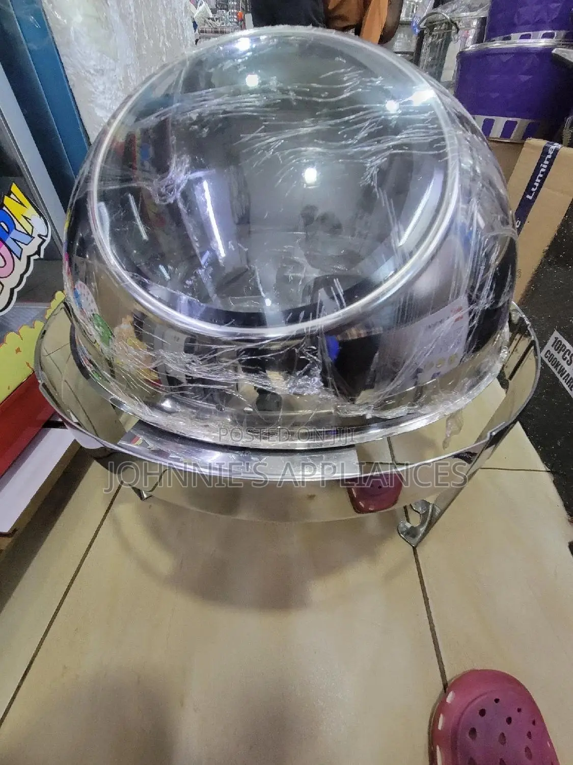 Round Chafing Dishes Top Glass