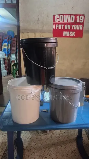 Black Plastic Paint Buckets 20litres Plastic Paint Bucket