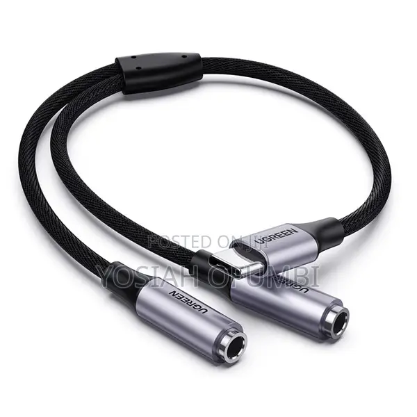 Ugreen Av144 Usb C Male to 2 * 3.5mm Female Audio Cable 25cm
