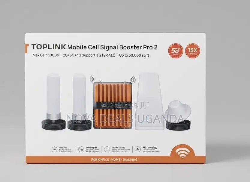 Top Link Mobile Cell Network Booster Pro2 Up to 60,000sq.Ft