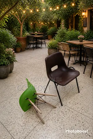Imported Plastic Chairs Coffee Brown