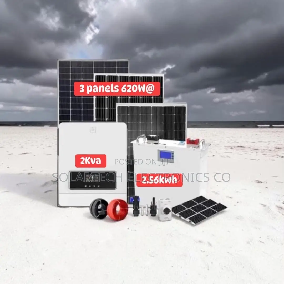 Efficient Solar Backup System | 2.56kwh Lifepo4 Battery Included