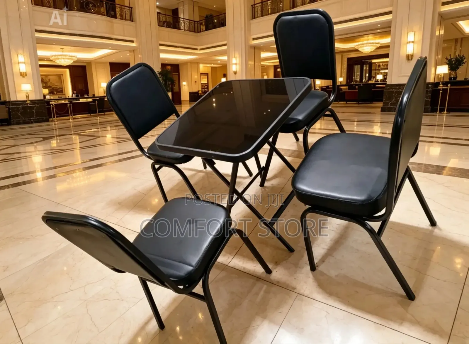 Executive Executive Chairs and Glass Table