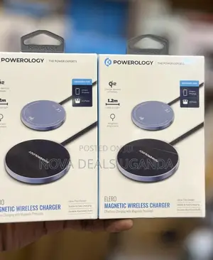 Powerology Qi2 Elero Magnetic Wireless Charger 15w, Fast Charger