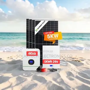 5kwh Hybrid Solar System 4kva Inverter 25.6v 200ah Lifepo4 Battery