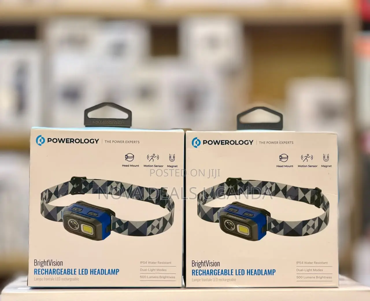 Powerology Brightvision Rechargeable Portable Outdoor Led Headlamp