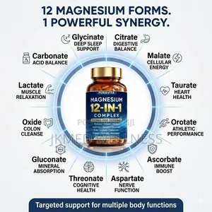 12 in 1 Magnesium Complex 700mg Per Serving -120 Caps