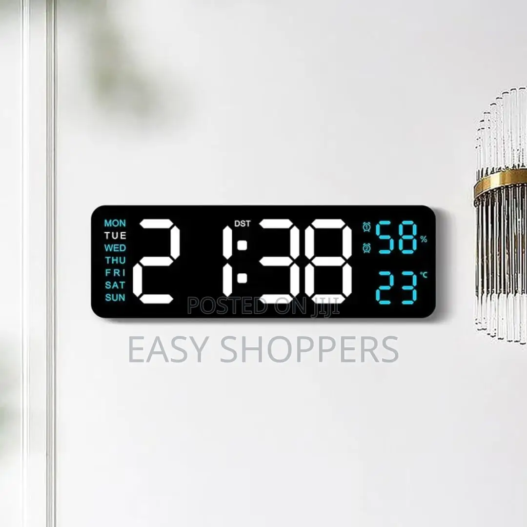 Modern Led Digital Wall Clock Large Display for Time