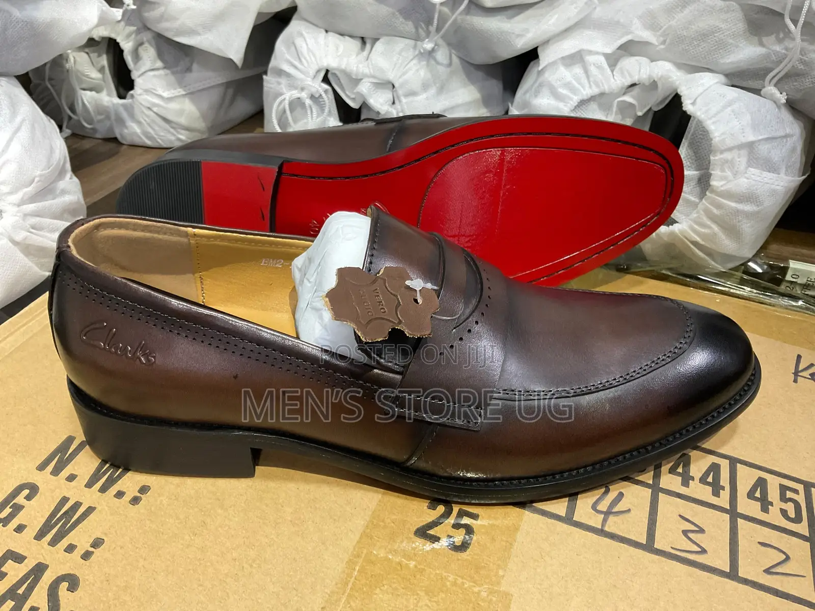 Clarks Premium Red Sole Leather Formal Loafers