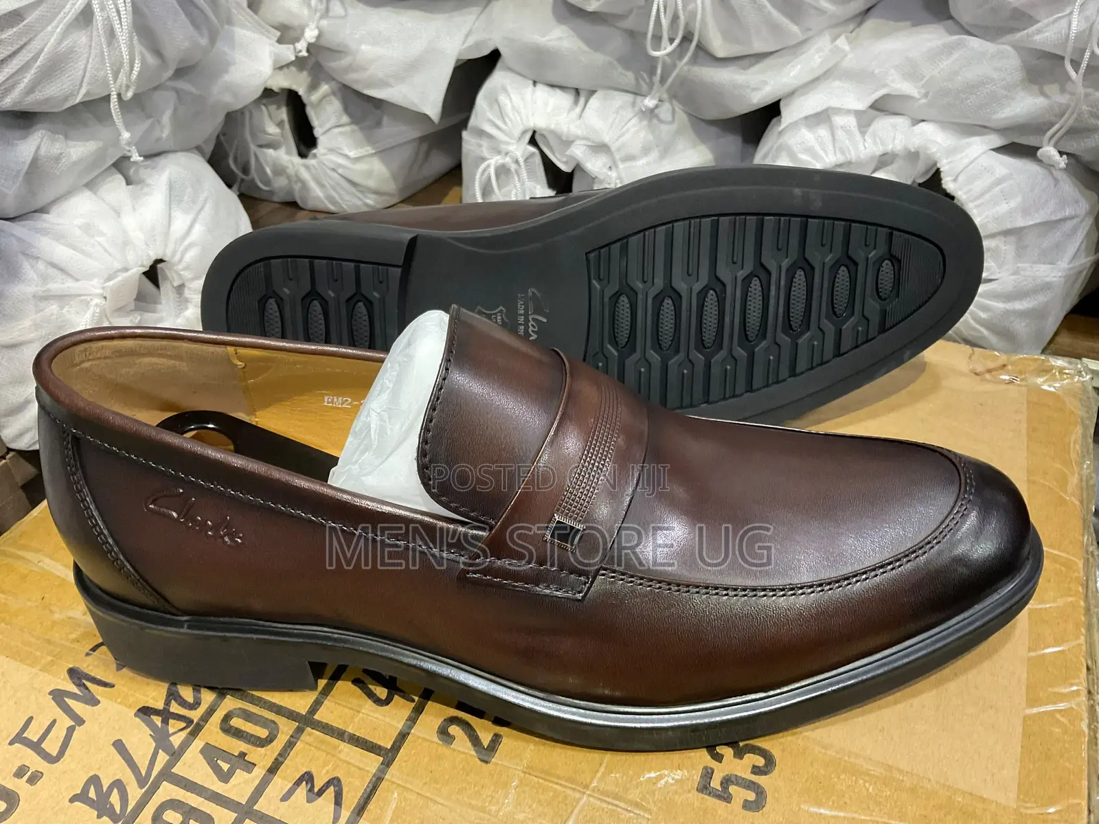 Men’S Clarks Office Leather Formal Loafers