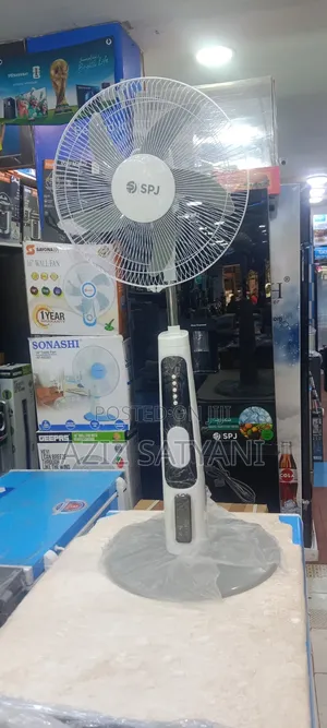 SPJ Solar Recharge Fan Built-in Light,Usb Charger,Dual Dc Outputs