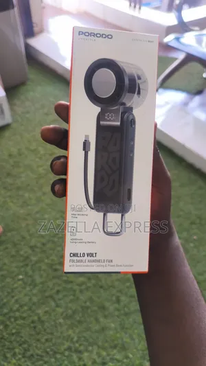 Porodo Power Wind 2in1 Handheld Mini Fan and Power Bank