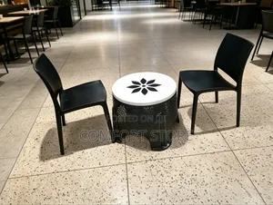 2 People Plastic Dinning Set With Plastic Chairs