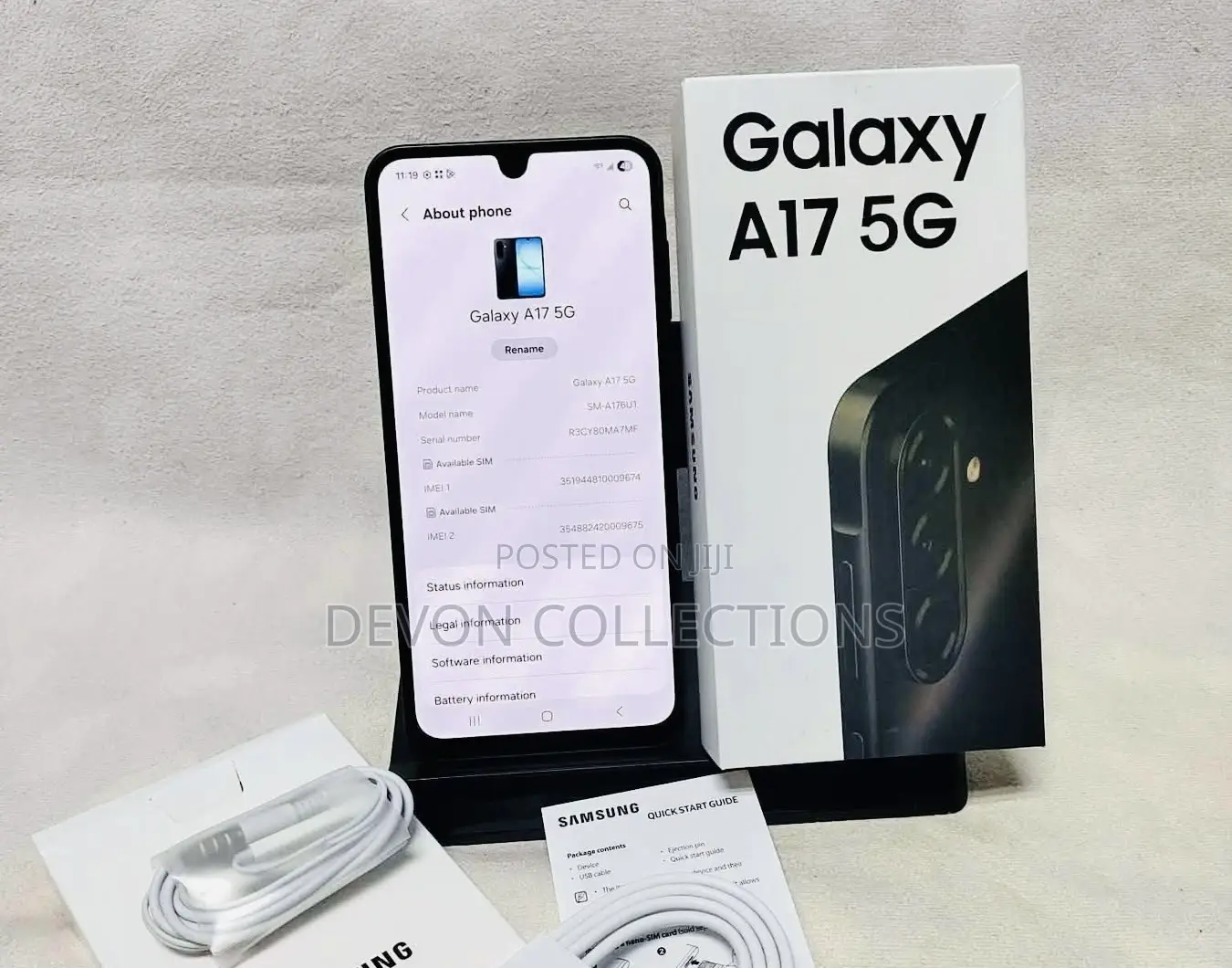 New Samsung Galaxy A17 5G 256 GB Black