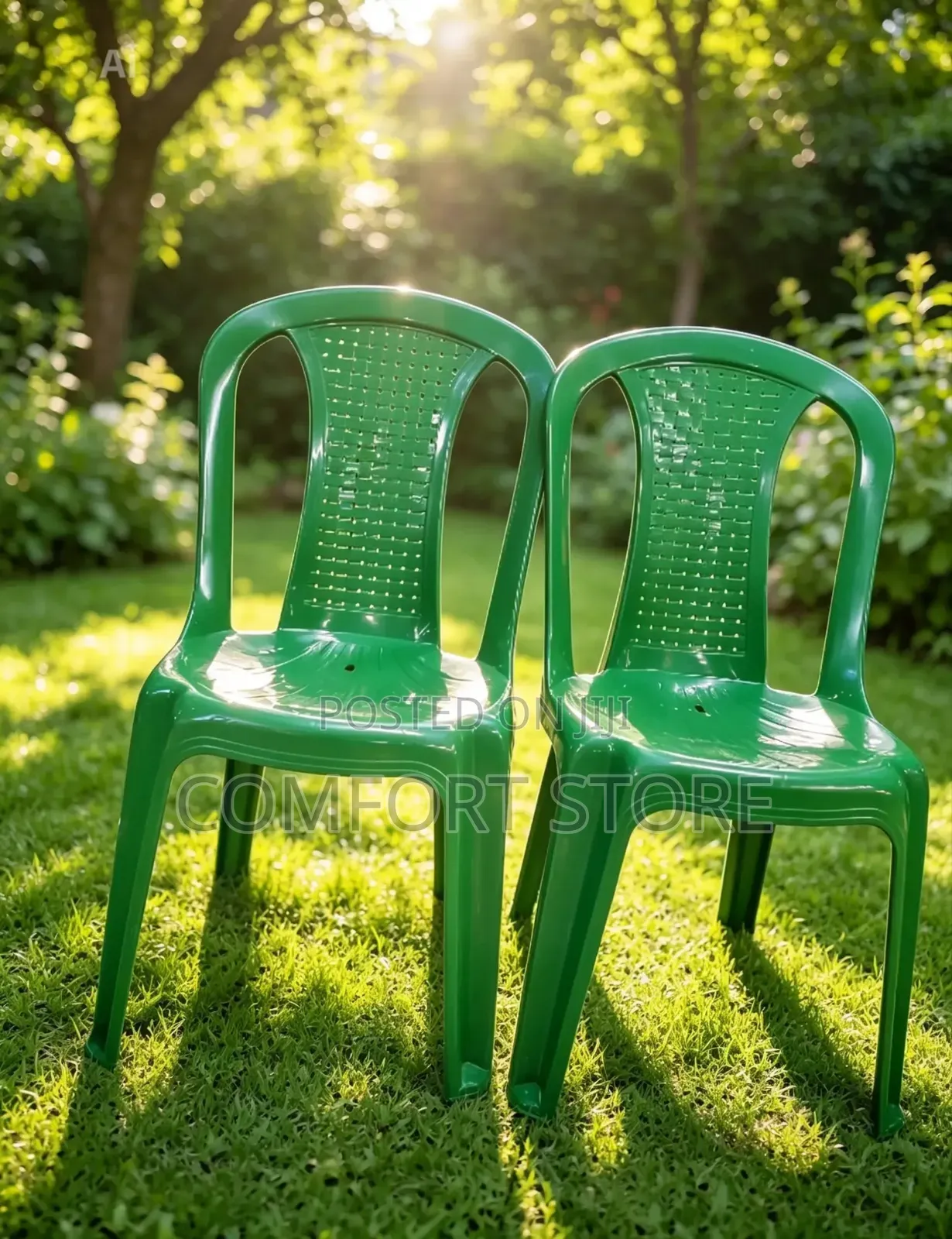 Green Armless Plastic Chairs Plastic Chairs
