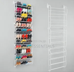 Metal 36-Pair Over-the-Door Shoe Rack