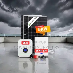 5kwh Hybrid Solar System 4kva Inverter 25.6v 200ah Lifepo4 Battery