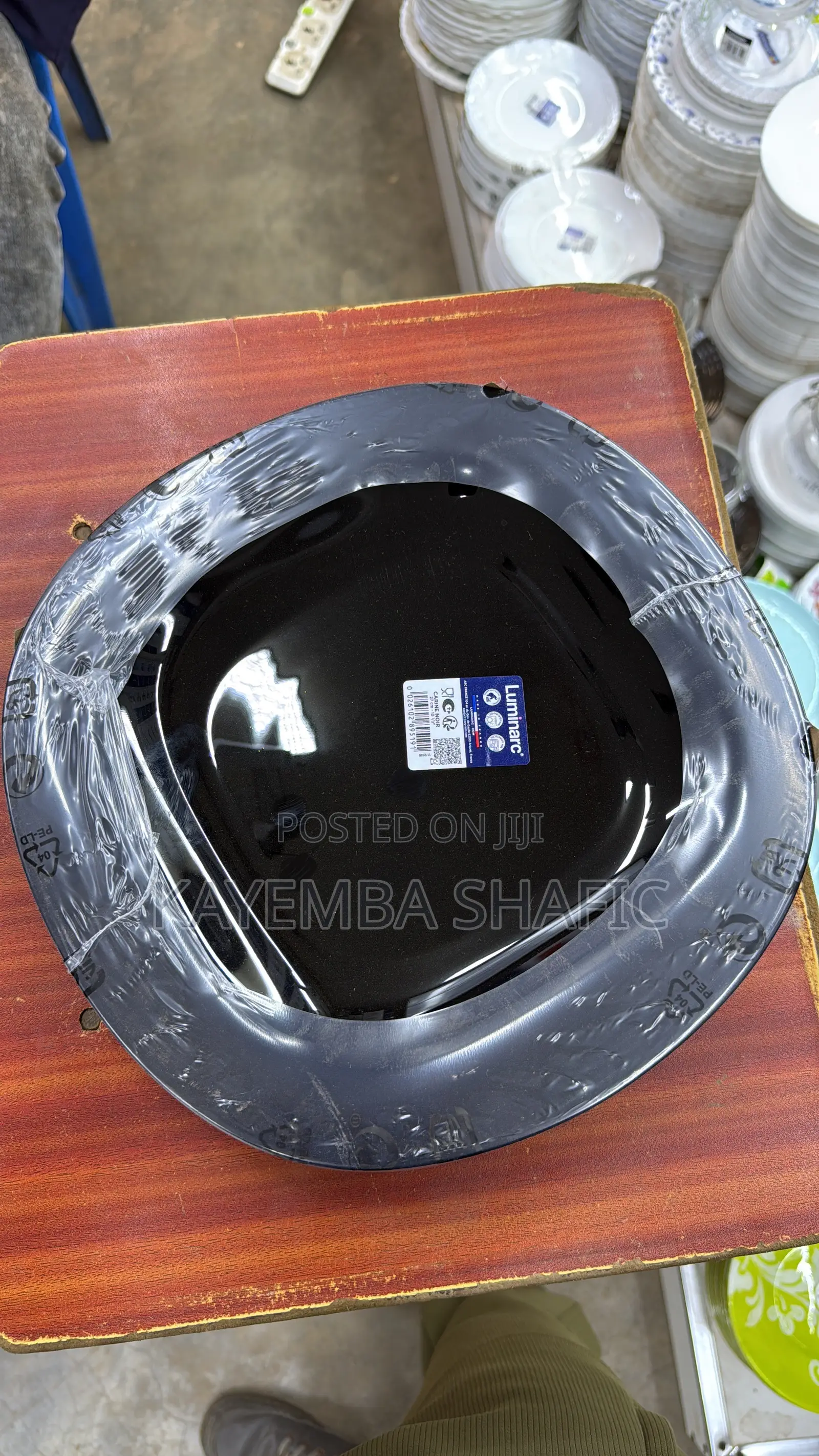 12pcs Luminarc Carine Black Dinner Plates Set
