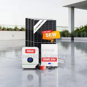 Premium 5kwh Solar System 25.6v 200ah Battery 4x620w Panels- Brand New